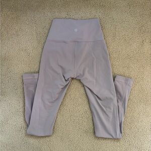 Lululemon High-Waisted Leggings in Light Purple